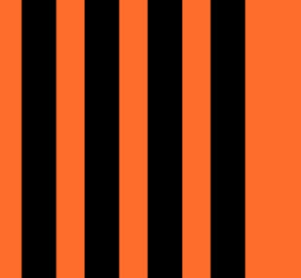 Alternating orange and black vertical bars