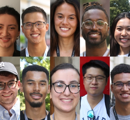 collage of 14 faces of students