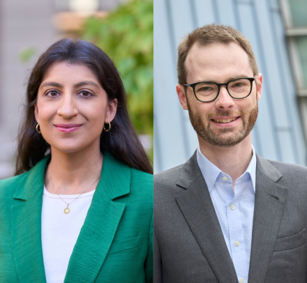 Lina Khan (left) and Lev Menand (right)