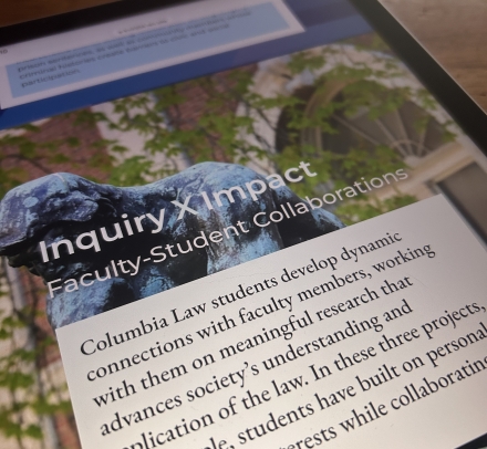 Ipad Screen Showing text from the Momentum Publication.