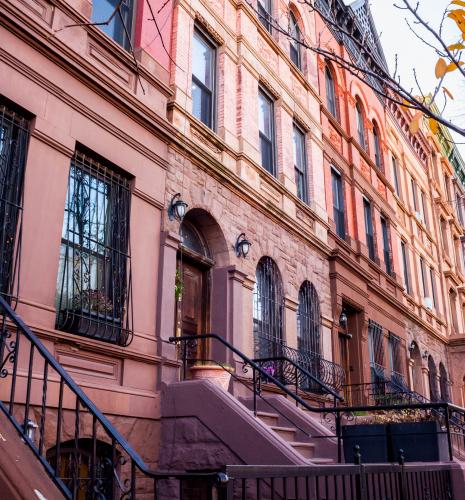 Brownstones in Manhattan