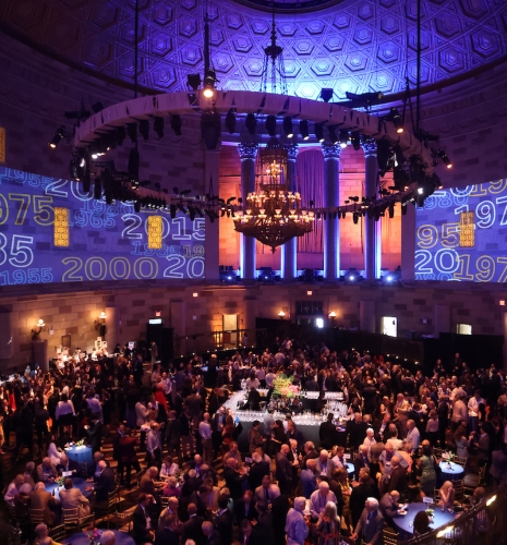 Photo of the reunion kickoff from above