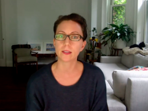 Professor Sarah Knuckey speaks on the Seattle Alumni Panel