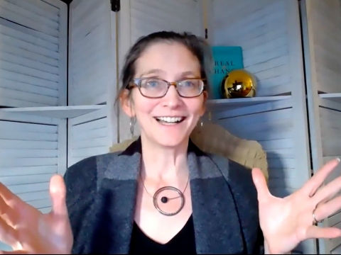 Professor Elizabeth Emens gives a lecture in the Virtual Speaker Series