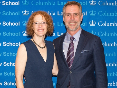Dean Gillian Lester and Professor Eric Talley at 2018 West Coast Dinner