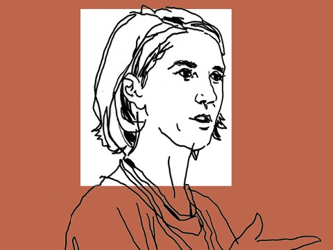 Line drawing of Professor Kate Andrias