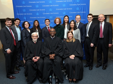 Group shot of the participants, judges, and organizers