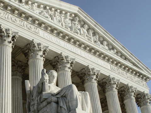 The exterior of the U.S. Supreme Court
