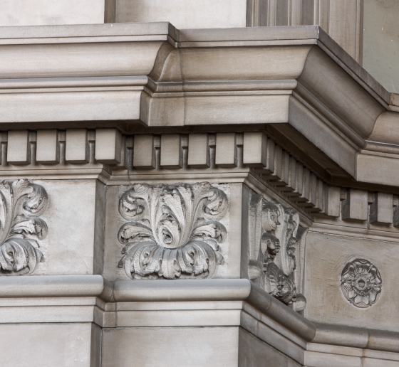 Acanthus architectural motifs inside Low Library