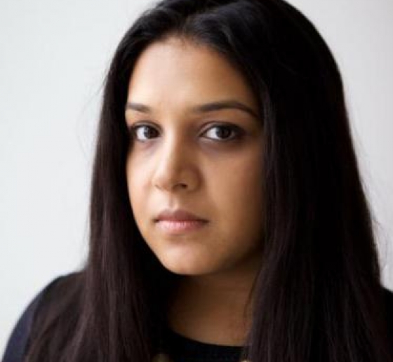 Woman with long dark hair