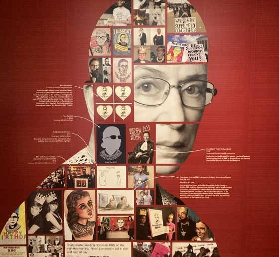 Collage of RBG's head