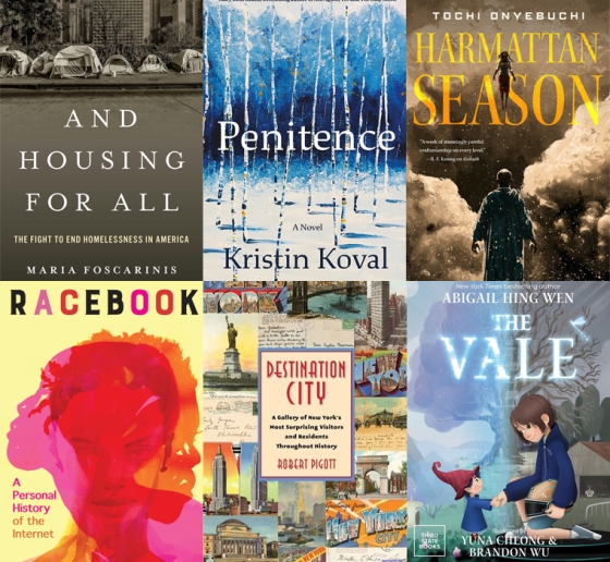 Grid of six book covers by Columbia Law alumni
