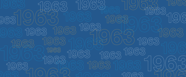 Reunion 1963 Class Year Banner