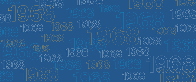 Reunion 23, 1968 Class Year Banner
