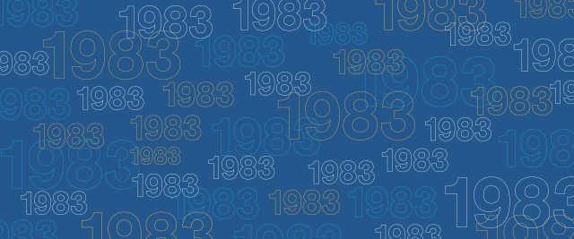 Reunion 23, 1983 Class Year Banner