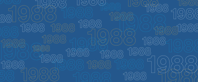 Reunion 23, 1988 Class Year Banner