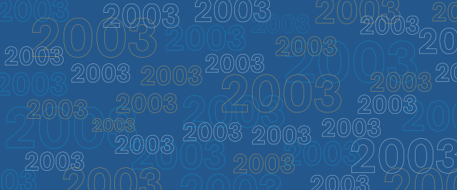 Reunion 23, 2003 Class Year Banner