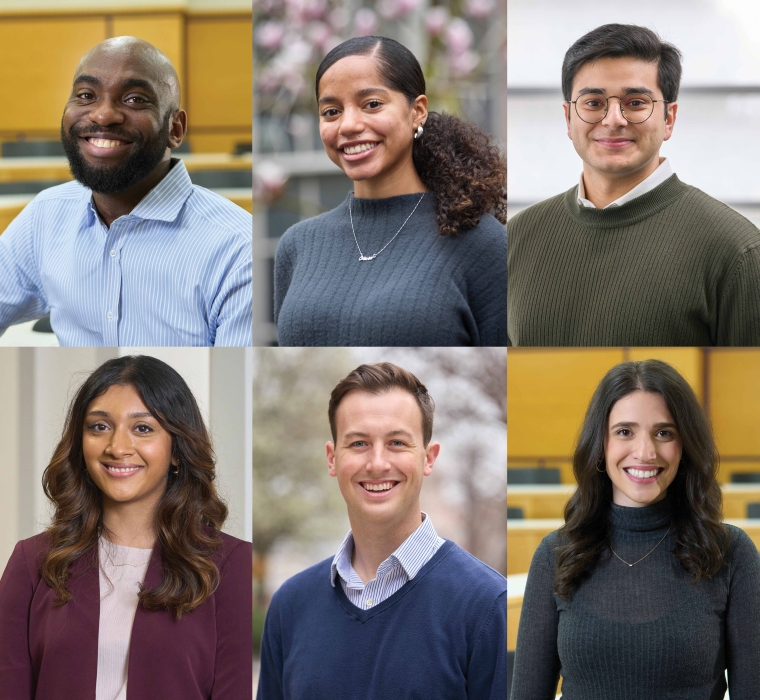 Six graduates from the class of 2023 smiling