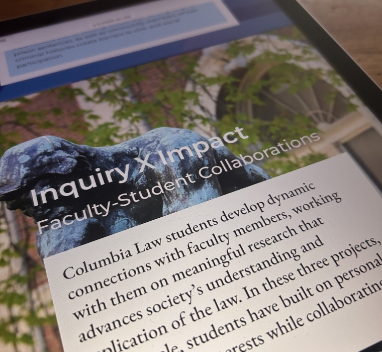 Ipad Screen Showing text from the Momentum Publication.