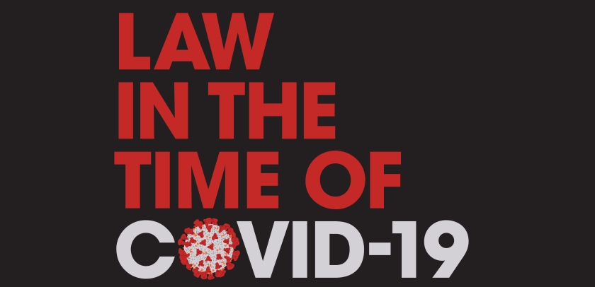 Law in the Time of COVID-19 (with a coronavirus as the letter O)