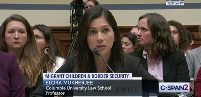 Professor Elora Mukherjee testifies in a congressional hearing.