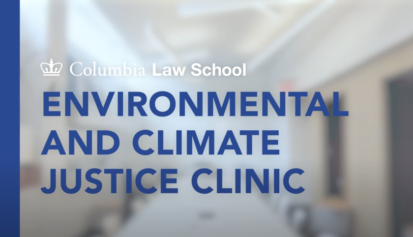 opening screen of environmental law clinic video