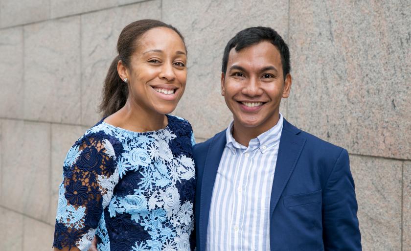 Yadira Ramos-Herbert and Jeffrey Bagares