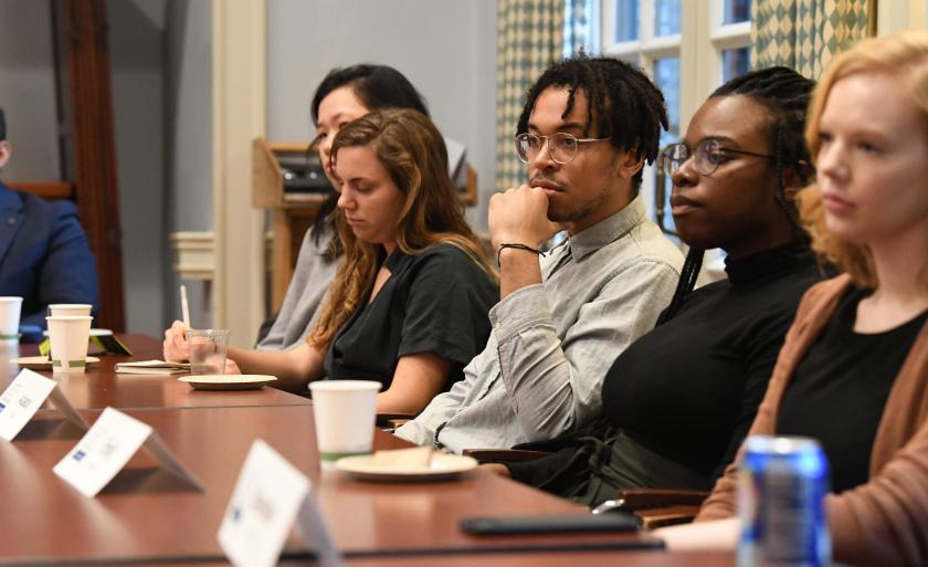 Public Interest Public Service Fellows attend a lecture