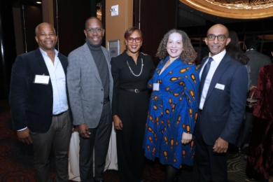 Group of people at Alumni of Color Event