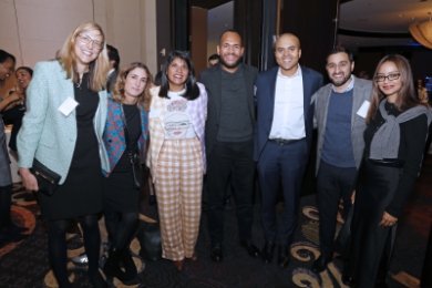 Group of people at Alumni of Color event