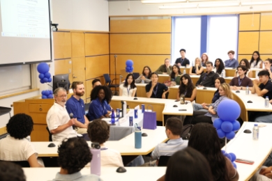 students in classroom at Orientation 2026