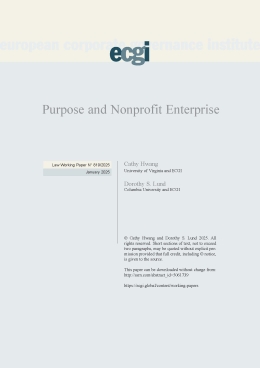 Purpose and Nonprofit Enterprise