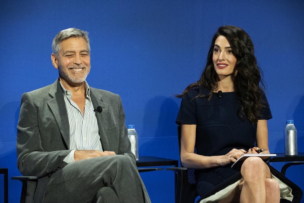 Clooney Foundation for Justice Co-presidents Amal and George Clooney.