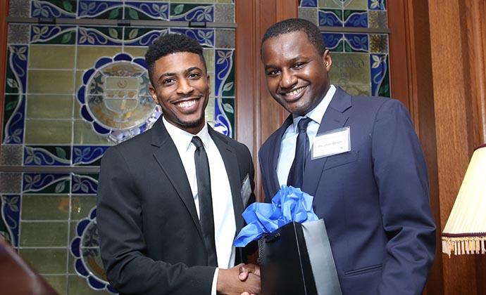Reggie Glosson ’19 and Ibrahim Diallo ’20