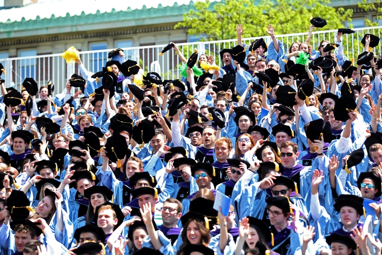 The Class of 2017 poses for their group portrait after Graduation