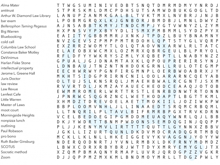 Virtual Warren Feb. 2021 word search