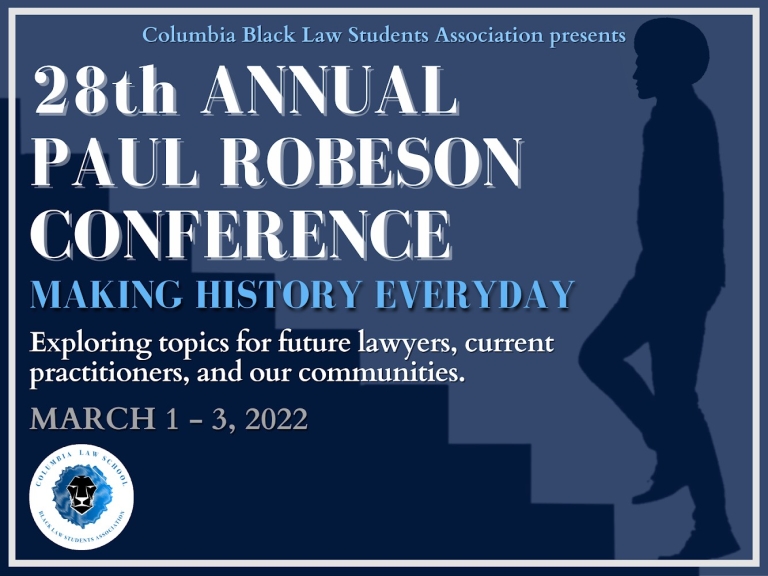 Poster announcing the 28th Annual Paul Robeson Conference