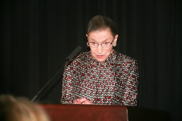 Ruth Bader Ginsburg speaks at the 2014 Supreme Court gala dinner.