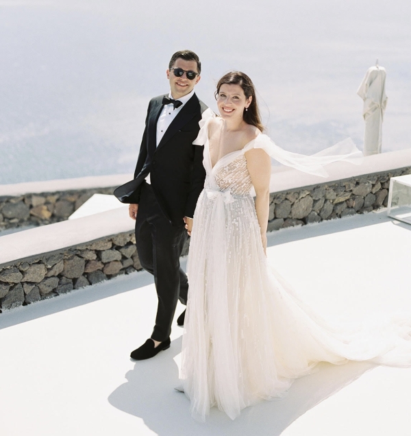 Alexandra Settelmayer and Michael Linneman at their outdoor wedding