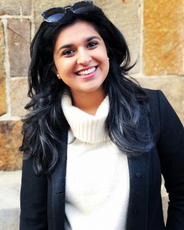 woman smiling at camera 