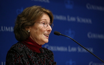 Harriet Rabb speaks at the 2015 clinics celebration.